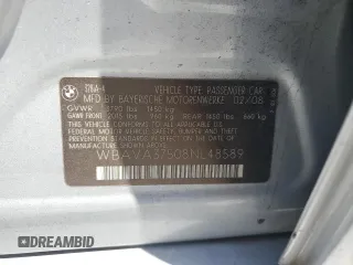 2008 BMW 3 Series 328i with VIN WBAVA37508NL48589, listed as a Copart auction lot 54542995 with 170,035 mi miles and Salvage Title. Bid and sale history available at DreamBid. Image 12.
