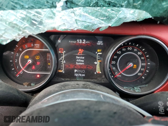 2021 Jeep Wrangler Unlimited Rubicon with VIN 1C4JJXFM0MW520948, listed as a Copart auction lot 88413745 with 72,174 mi miles and Salvage Title. Bid and sale history available at carsss.com. Image 9.