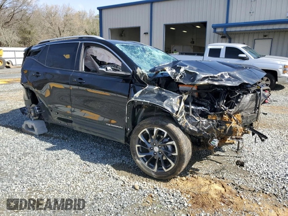 2022 GMC Terrain SLT with VIN 3GKALVEV5NL268697, listed as a Copart auction lot 48053775 with 0 mi miles and Salvage Title. Bid and sale history available at carsss.com. Image 4.