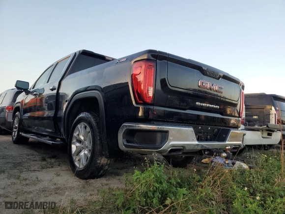 2019 GMC Sierra 1500 SLT with VIN 1GTU9DEL0KZ112829, listed as a Copart auction lot 76674524 with 91,747 mi miles and Salvage Title. Bid and sale history available at carsss.com. Image 2.