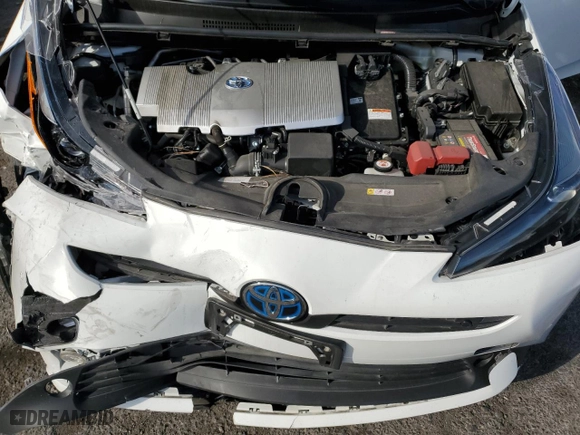 2022 Toyota Prius L Eco with VIN JTDKAMFU2N3173158, listed as a Copart auction lot 48770565 with 56,479 mi miles and Salvage Title. Bid and sale history available at carsss.com. Image 12.