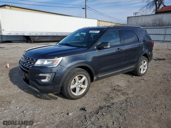 2017 Ford Explorer XLT with VIN 1FM5K8D86HGB05347, listed as a Copart auction lot 44648915 with 134,494 mi miles and Salvage Title. Bid and sale history available at carsss.com. Image 1.