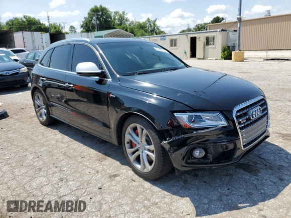 2016 Audi SQ5 Premium Plus with VIN WA1CCAFP2GA019551, listed as a Copart auction lot 61885134 with 99,722 mi miles and Salvage Title. Bid and sale history available at carsss.com. Image 4.