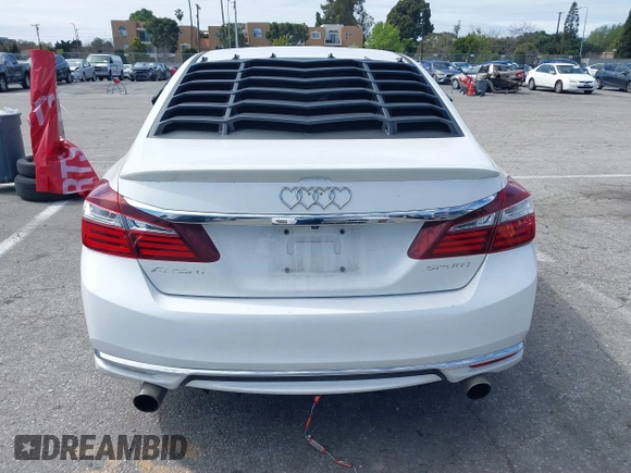 2016 Honda Accord Sport with VIN 1HGCR2F58GA067551, listed as a IAAI auction lot 41788303 with 101,033 mi miles and . Bid and sale history available at DreamBid. Image 16.
