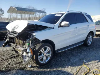 2015 Mercedes-Benz M with VIN 4JGDA5HB7FA546715, listed as a Copart auction lot 46799185 with 133,491 mi miles and Salvage Title. Bid and sale history available at carsss.com. Image 1.