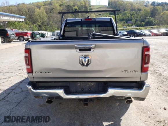 2019 Ram 1500 Laramie with VIN 1C6SRFDT5KN713298, listed as a Copart auction lot 51713624 with 118,908 mi miles and Salvage Title. Bid and sale history available at carsss.com. Image 6.