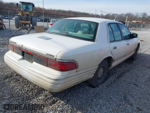1997 Mercury Grand Marquis LS with VIN 2MELM75W5VX715872, listed as a IAAI auction lot 41612631 with 202,743 mi miles and . Bid and sale history available at DreamBid. Image 4.