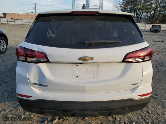 2022 Chevrolet Equinox LS with VIN 3GNAXSEV4NS198024, listed as a Copart auction lot 43639195 with 0 mi miles and Salvage Title. Bid and sale history available at carsss.com. Image 6.
