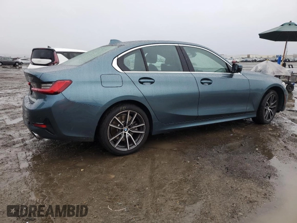2021 BMW 3 Series 330i with VIN 3MW5R1J03M8B65999, listed as a Copart auction lot 48829075 with 39,730 mi miles and Salvage Title. Bid and sale history available at carsss.com. Image 3.