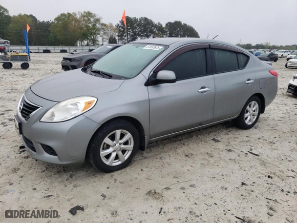 2014 Nissan Versa S Plus with VIN 3N1CN7AP7EL806207, listed as a Copart auction lot 51597675 with 140,996 mi miles and Clean Title. Bid and sale history available at carsss.com. Image 1.