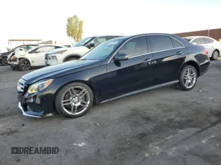 2016 Mercedes-Benz E 400 with VIN WDDHF6FB5GB256166, listed as a Copart auction lot 58772625 with 116,263 mi miles and Salvage title. Bid and sale history available at DreamBid. Image 1.