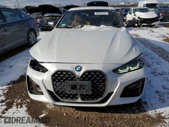 2021 BMW 4 Series M440i xDrive with VIN WBA13AR07MCF79691, listed as a Copart auction lot 88625335 with 35,234 mi miles and Salvage Title. Bid and sale history available at DreamBid. Image 5.