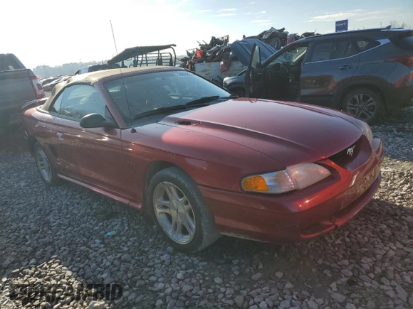 1998 Ford Mustang GT with VIN 1FAFP45X1WF248935, listed as a Copart auction lot 85225824 with 115,184 mi miles and Salvage Title. Bid and sale history available at carsss.com. Image 4.