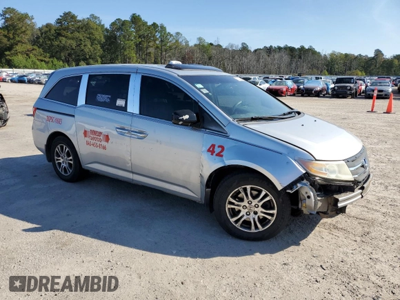 2012 Honda Odyssey EX-L with VIN 5FNRL5H61CB091175, listed as a Copart auction lot 80116294 with 315,023 mi miles and Salvage Title. Bid and sale history available at carsss.com. Image 4.