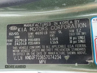 2005 Kia Sportage LX with VIN KNDJF723657074234, listed as a Copart auction lot 86792794 with 97,548 mi miles and Salvage Title. Bid and sale history available at carsss.com. Image 13.