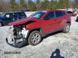 2025 Jeep Compass Sport with VIN 3C4NJDAN9ST520806, listed as a Copart auction lot 43382175 with Not provided miles and Salvage title. Bid and sale history available at DreamBid. Image 1.