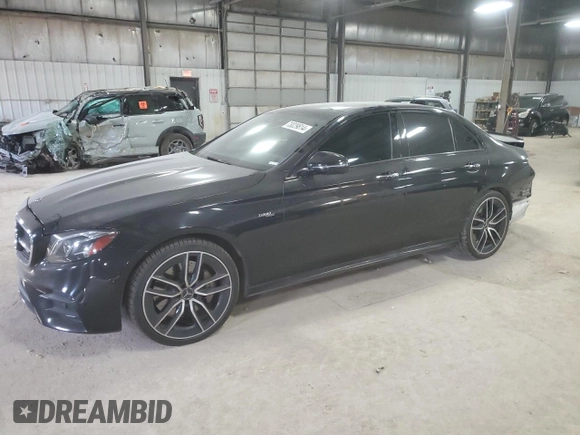 2020 Mercedes-Benz E AMG E 53 with VIN WDDZF6BBXLA714682, listed as a Copart auction lot 73029814 with 111,984 mi miles and Salvage Title. Bid and sale history available at carsss.com. Image 1.