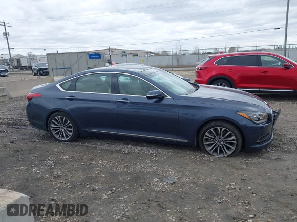 2015 Hyundai Genesis 3.8L with VIN KMHGN4JE4FU093636, listed as a IAAI auction lot 42021732 with 130,512 mi miles. Bid and sale history available at carsss.com. Image 13.