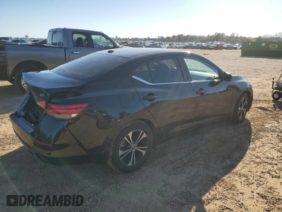 2020 Nissan Sentra SV with VIN 3N1AB8CV1LY217221, listed as a Copart auction lot 48019455 with 60,228 mi miles and Salvage Title. Bid and sale history available at carsss.com. Image 3.