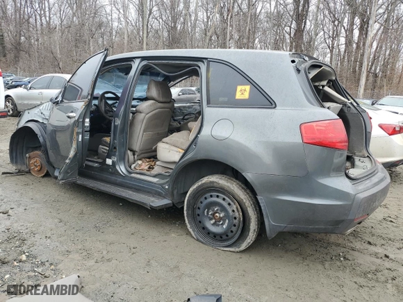 2007 Acura MDX Tech/Entertainment Pkg with VIN 2HNYD28437H501071, listed as a Copart auction lot 44371055 with 0 mi miles and Salvage Title. Bid and sale history available at carsss.com. Image 2.