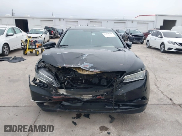 2015 Acura TLX with VIN 19UUB1F34FA012367, listed as a IAAI auction lot 41395618 with 120,786 mi miles. Bid and sale history available at carsss.com. Image 13.