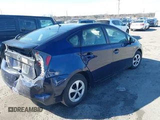 2013 Toyota Prius One with VIN JTDKN3DU9D0351178, listed as a IAAI auction lot 41705786 with 98,524 mi miles. Bid and sale history available at carsss.com. Image 4.
