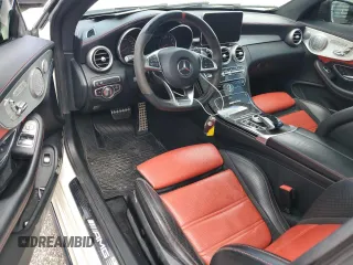 2017 Mercedes-Benz C 63 S AMG with VIN WDDWJ8HB9HF514455, listed as a Copart auction lot 59925904 with 57,638 mi miles and Salvage Title. Bid and sale history available at carsss.com. Image 8.