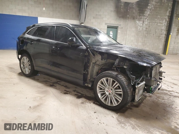 2018 Jaguar F-Pace 30t Portfolio with VIN SADCN2GX8JA321975, listed as a Copart auction lot 85419414 with 121,994 mi miles and Salvage title. Bid and sale history available at DreamBid. Image 4.