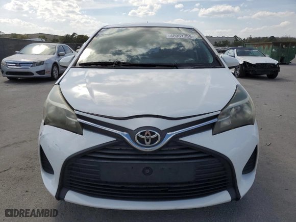 2015 Toyota Yaris L with VIN VNKKTUD35FA046509, listed as a Copart auction lot 48981305 with 124,094 mi miles and Salvage Title. Bid and sale history available at carsss.com. Image 5.