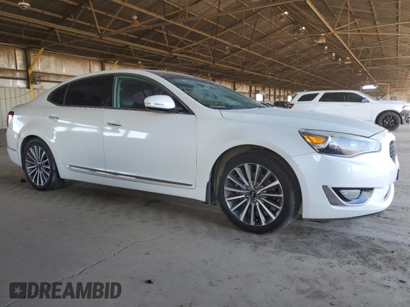 2015 Kia Cadenza Premium with VIN KNALN4D72F5174285, listed as a Copart auction lot 88986315 with 126,232 mi miles and Clean Title. Bid and sale history available at carsss.com. Image 4.