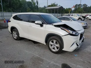 2020 Toyota Highlander L with VIN 5TDCZRAH2LS504059, listed as a Copart auction lot 54101495 with 53,974 mi miles and Salvage title. Bid and sale history available at DreamBid. Image 4.