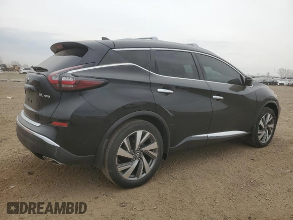 2019 Nissan Murano SL z VIN 5N1AZ2MS4KN153421, wystawiony jako Copart lot #52721285 z przebiegiem 53 861 mil mil oraz Szkoda całkowita • Salvage title. Historia ofert i sprzedaży dostępna na DreamBid. Obrazek 3.