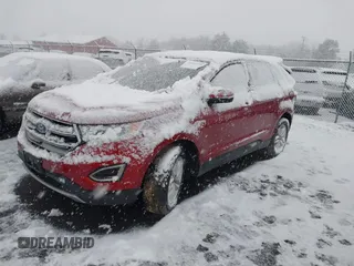 2015 Ford Edge SEL with VIN 2FMTK4J82FBC08483, listed as a IAAI auction lot 41552998 with 124,720 mi miles. Bid and sale history available at carsss.com. Image 2.