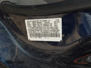 2008 Honda Odyssey EX with VIN 5FNRL384X8B041143, listed as a IAAI auction lot 42085191 with 218,724 mi miles. Bid and sale history available at carsss.com. Image 9.