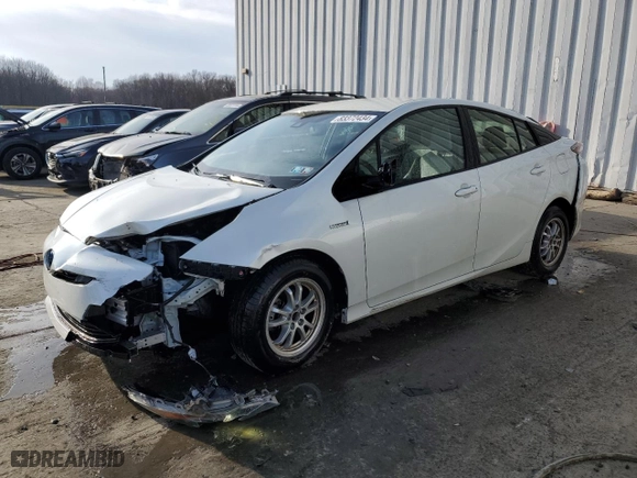 2018 Toyota Prius Two with VIN JTDKARFU2J3547341, listed as a Copart auction lot 83372434 with 56,334 mi miles and Salvage Title. Bid and sale history available at carsss.com. Image 1.