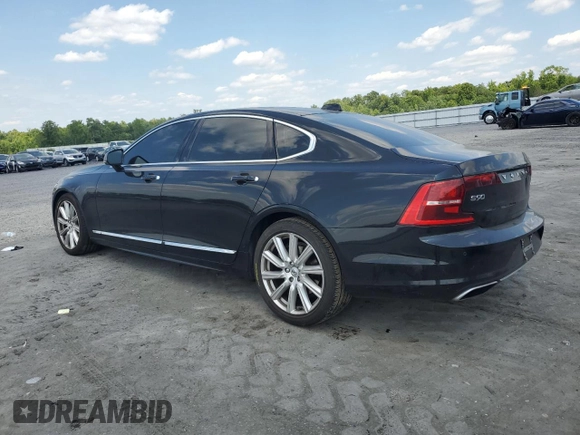 2019 Volvo S90 Inscription with VIN LVYA22ML9KP110238, listed as a Copart auction lot 61596184 with 92,529 mi miles and Salvage Title. Bid and sale history available at carsss.com. Image 2.