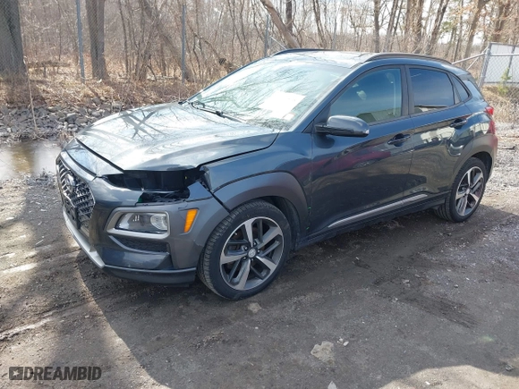 2018 Hyundai Kona Limited with VIN KM8K3CA58JU066037, listed as a IAAI auction lot 41860508 with 109,126 mi miles. Bid and sale history available at carsss.com. Image 2.
