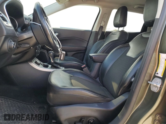 2018 Jeep Compass Latitude with VIN 3C4NJDBB7JT231278, listed as a Copart auction lot 72057934 with 54,039 mi miles and Salvage Title. Bid and sale history available at DreamBid. Image 7.