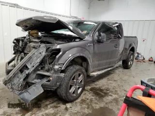 2020 Ford F-150 XL with VIN 1FTEX1EP5LKD63481, listed as a Copart auction lot 41990225 with 54,351 mi miles and Salvage Title. Bid and sale history available at carsss.com. Image 1.