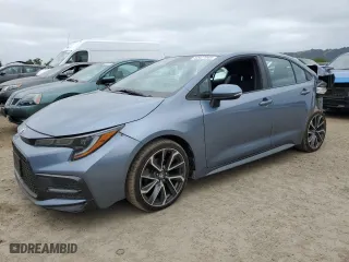 2020 Toyota Corolla SE with VIN 5YFS4RCE2LP044567, listed as a Copart auction lot 54427045 with 187,307 mi miles and Clean Title. Bid and sale history available at carsss.com. Image 1.