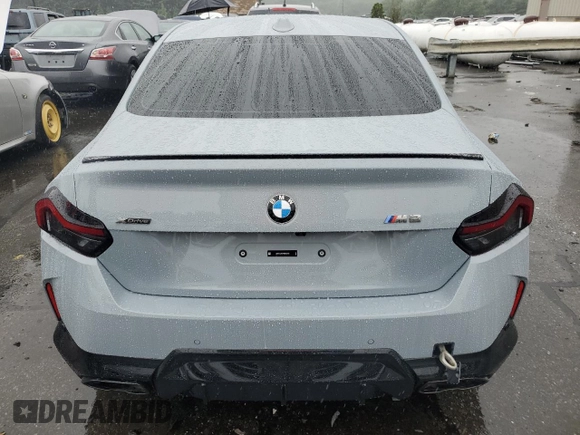 2024 BMW 2 Series M240i xDrive with VIN 3MW53CM04R8E35760, listed as a Copart auction lot 63692644 with 0 mi miles and Non Repairable. Bid and sale history available at carsss.com. Image 6.