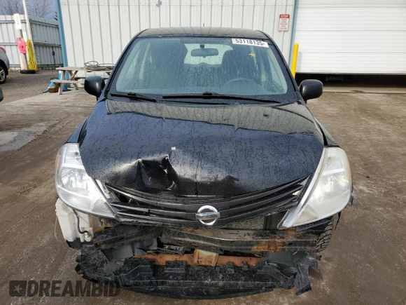 2012 Nissan Versa S with VIN 3N1BC1CPXCL358828, listed as a Copart auction lot 53118135 with 342,663 mi miles and Clean Title. Bid and sale history available at carsss.com. Image 5.