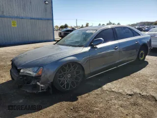 2014 Audi A8 4.0T with VIN WAUR2AFD7EN012431, listed as a Copart auction lot 45853705 with 135,007 mi miles and Clean Title. Bid and sale history available at DreamBid. Image 1.