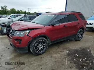2019 Ford Explorer Sport with VIN 1FM5K8GT7KGA99646, listed as a Copart auction lot 56158565 with 79,777 mi miles and Salvage title. Bid and sale history available at DreamBid. Image 1.