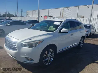 2013 Infiniti JX35 with VIN 5N1AL0MM9DC347285, listed as a IAAI auction lot 41726814 with NaN miles. Bid and sale history available at carsss.com. Image 19.