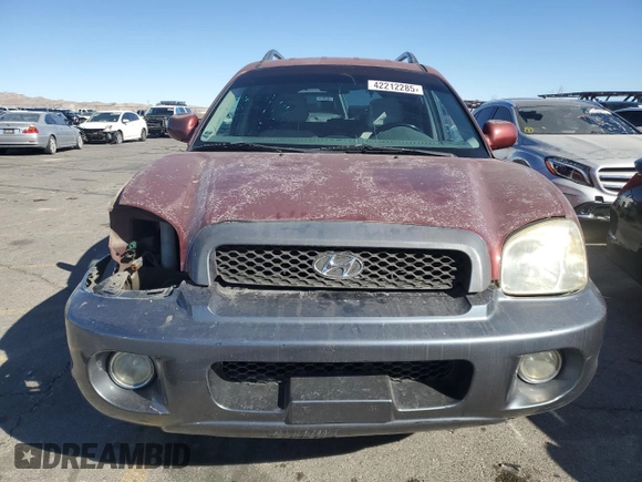 2005 Hyundai Santa Fe GLS with VIN KM8SC13D85U933502, listed as a Copart auction lot 42212285 with 199,563 mi miles and Salvage Title. Bid and sale history available at carsss.com. Image 5.