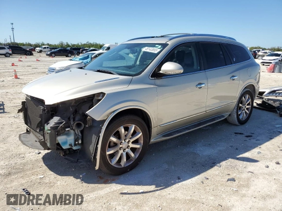 2013 Buick Enclave Premium with VIN 5GAKVDKD5DJ206207, listed as a Copart auction lot 48143855 with 145,341 mi miles and Salvage Title. Bid and sale history available at DreamBid. Image 1.