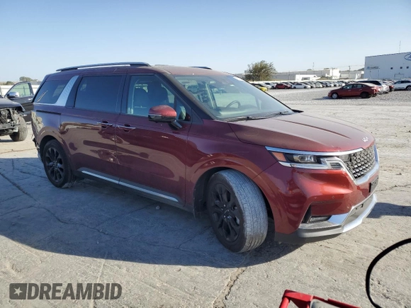 2022 Kia Carnival SX with VIN KNDNE5H30N6176019, listed as a Copart auction lot 75906744 with 15,678 mi miles and Salvage Title. Bid and sale history available at carsss.com. Image 4.