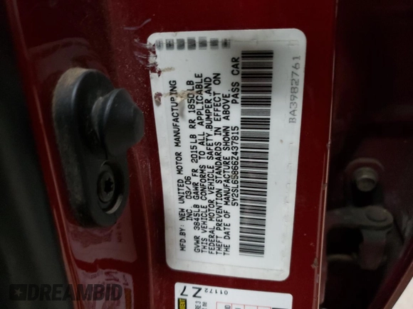 2006 Pontiac Vibe with VIN 5Y2SL65866Z437815, listed as a Copart auction lot 76578574 with 149,148 mi miles and Clean Title. Bid and sale history available at DreamBid. Image 13.