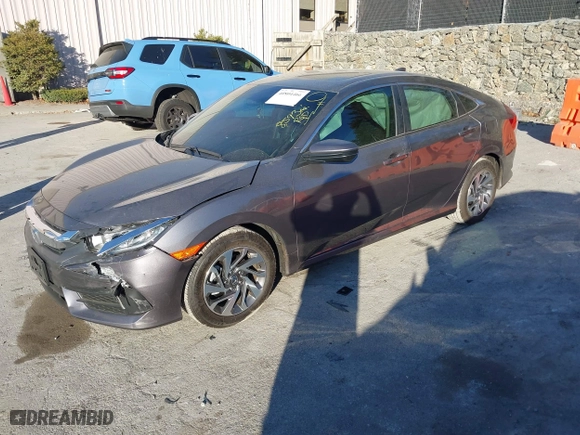 2018 Honda Civic Sedan EX with VIN 2HGFC2F76JH569399, listed as a IAAI auction lot 40804466 with 8,593 mi miles. Bid and sale history available at carsss.com. Image 17.